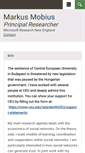 Mobile Screenshot of markusmobius.org
