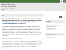 Tablet Screenshot of markusmobius.org